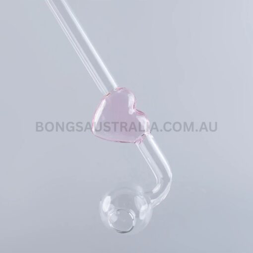 SWEET PUFF Holland Glass Sweet Puff Pipe Red Rim Balancer 8cm (3)