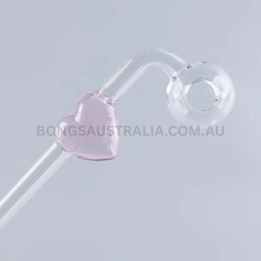 SWEET PUFF Holland Glass Sweet Puff Pipe Red Rim Balancer 8cm