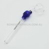 SWEET PUFF Holland Skull Sweet Puff Glass Pipe Blue Balancer 14cm