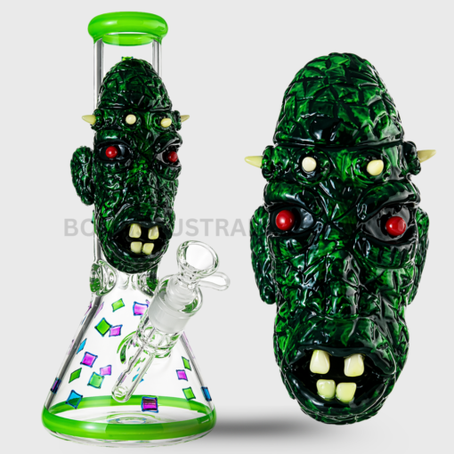 Billy Mate Green Phantom Monster Beaker Glass Bong 7mm