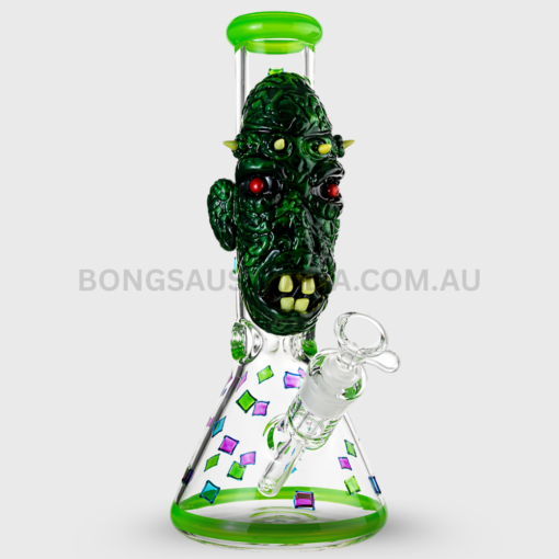 Billy Mate Green Phantom Monster Beaker Glass Bong 7mm (2)