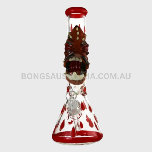 Billy Mate Monster Design Beaker Glass Bong Glow Red Eyes 32cm (1)