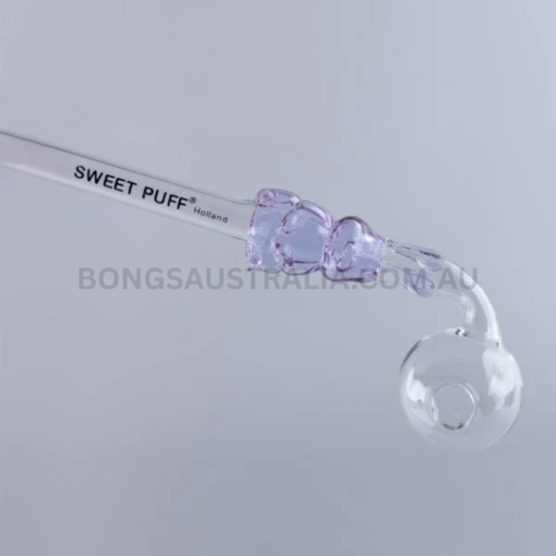 SWEET PUFF Holland Bunny Sweet Puff Glass Pipe Purple Balancer Pack X2 14cm (2)