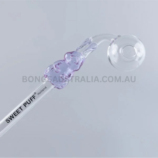 SWEET PUFF Holland Bunny Sweet Puff Glass Pipe Purple Balancer Pack X2 14cm