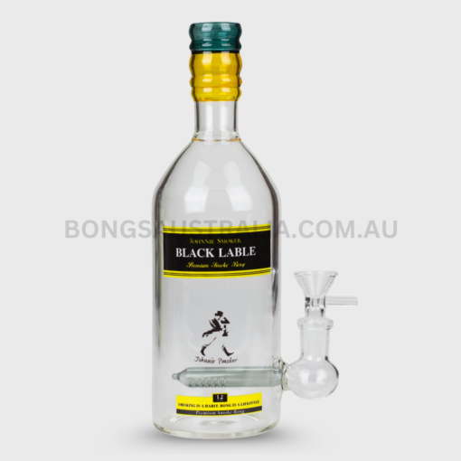 Billy Mate Glass Black Lable Bottle Bong 24cm