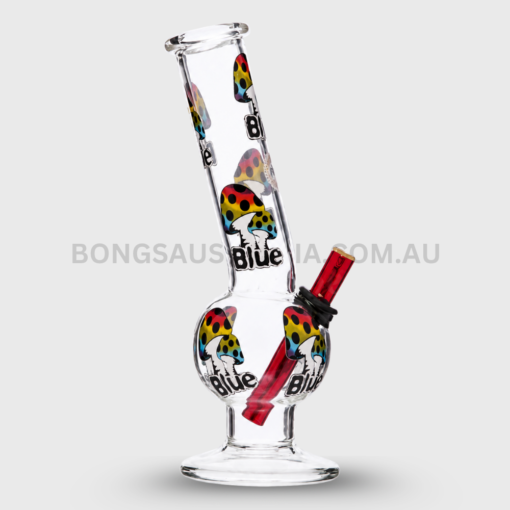 Large Bent Bubble With Mushroom Print 28cm BLUE031