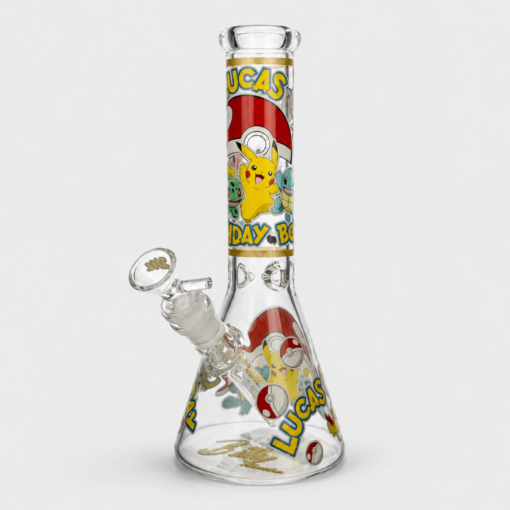 DOWN UNDER Pokemon Design Glass Beaker Bong Collection 25cm Pokebong Collection