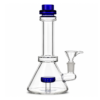 DOWN UNDER Triple Ring Beaker Matrix Glass Bong 21cm SKU_ DU-12318