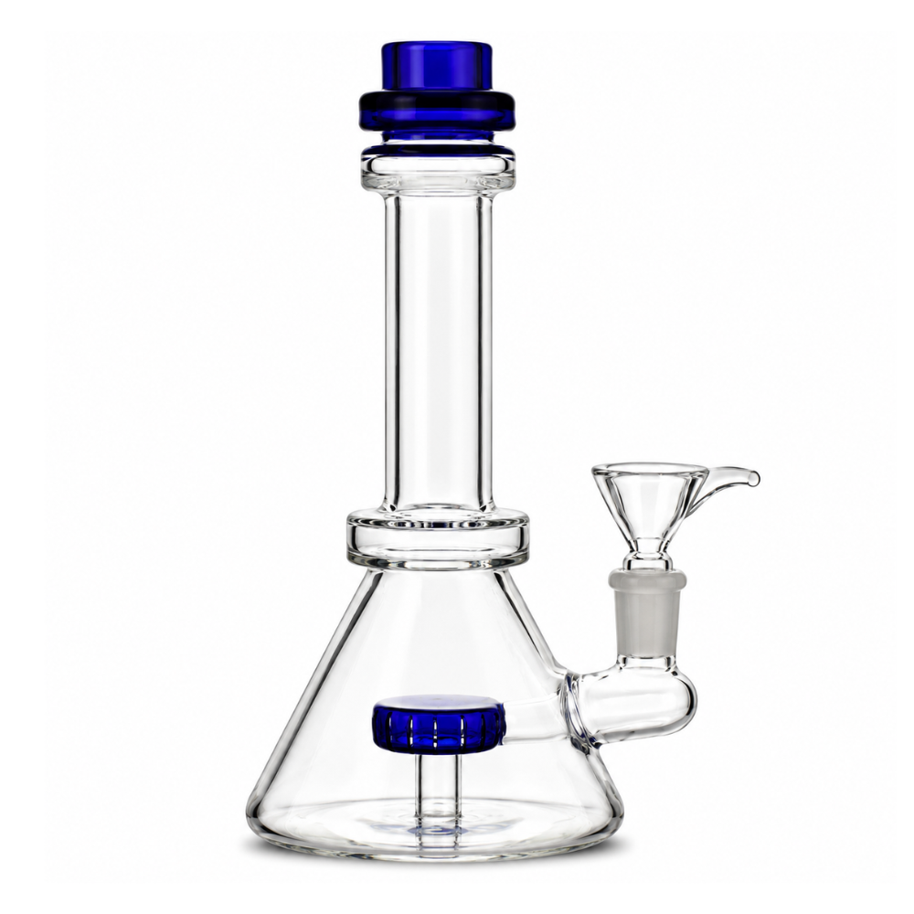DOWN UNDER Triple Ring Beaker Matrix Glass Bong 21cm SKU_ DU-12318 DOWN UNDER Triple Ring Beaker Matrix Glass Bong 21cm SKU_ DU-12318