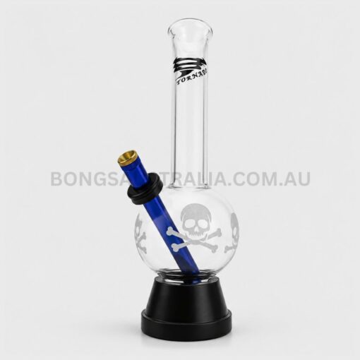 Tornado Glow Skull Bubble Bong 29cm DU-12658