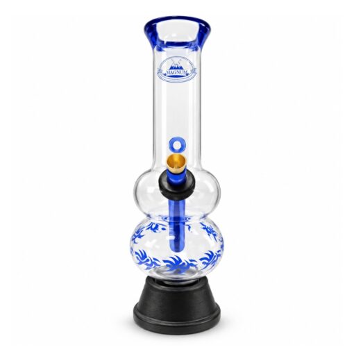 AGUNG DOUBLE BUBBLE Glass Bong 24cm 1198