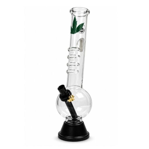 AGUNG LEAF HANDGRIP Bubble Glass Bong 30cm 1141