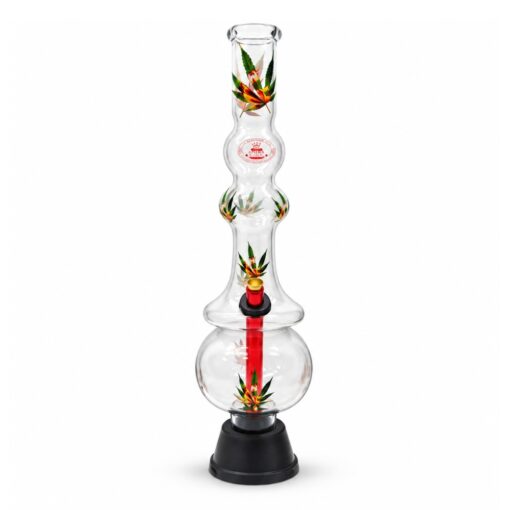 AGUNG LEAF MULTI BUBBLE Glass Bong 43cm 1199
