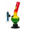 AGUNG RASTAMAN with Chamber Bubble Glass Bong 31cm 1155C
