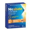 Nicabate Clear Patch Quit Smoking Step 2 14mg 7 Patches