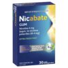 Nicabate Extra Fresh Mint Gum Quit Smoking 4mg 30 Pieces