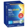 Nicabate Gum 4mg Extra Fresh 250 Pieces Exclusive Size