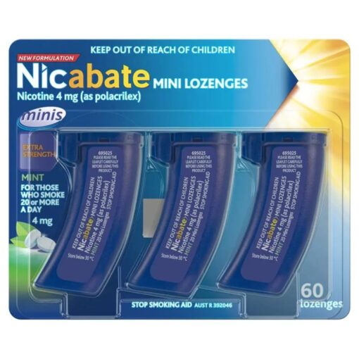 Nicabate Minis 4mg 60 Lozenges