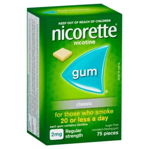 Nicorette Gum 2mg Classic 75 Pieces