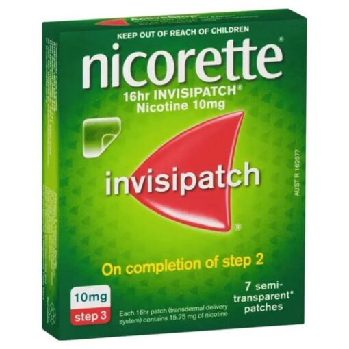 Nicorette Quit Smoking Nicotine 16 Hour Invisipatch Step 3 7 Pack