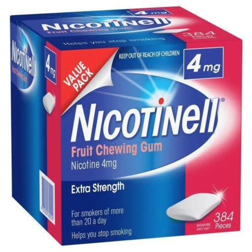 Nicotinell Chewing Gum 4mg Fruit 384 Exclusive Size