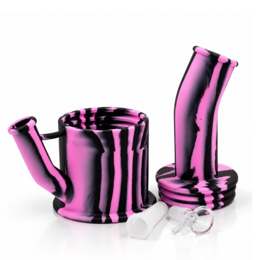 Planet X Bent Short Stack Silicone Bong 25cm 501508242-0002 (2)